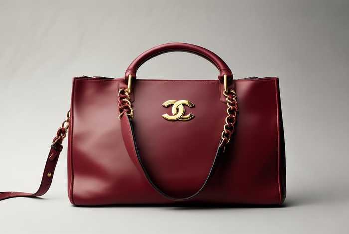 香奈儿双肩包图片，香奈儿双肩包图片暗红色