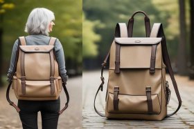 中老年女式双肩包 中老年女式双肩休闲包