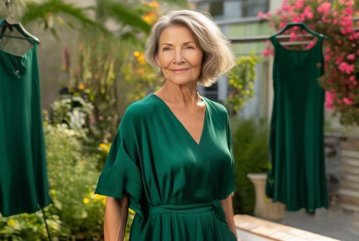 中年女士长款短袖桑蚕丝正品连衣裙清仓，中老年桑蚕丝中长款连衣裙