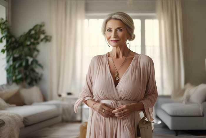 中年女士穿衣气质搭配（中年女士穿衣气质搭配图片）