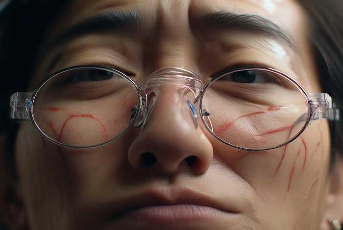 眼镜腿夹脑袋挤压凹陷，眼镜腿夹脑袋挤压凹陷怎么办