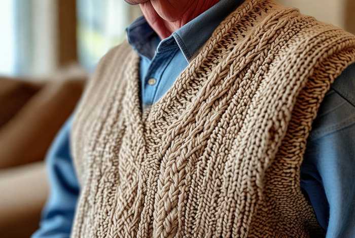 中老年男士背心；中老年男士背心编织花样