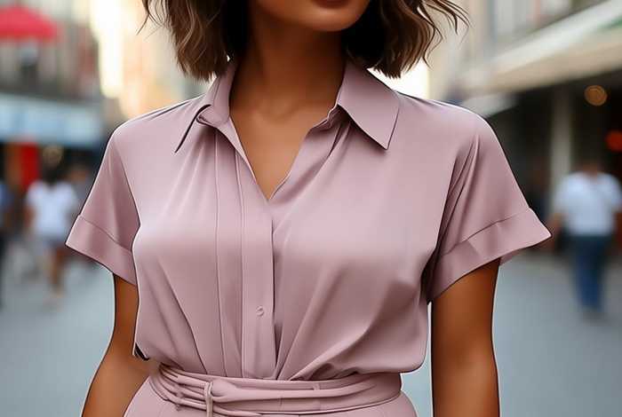 时尚女装短袖衬衫；时尚女装短袖衬衫搭配