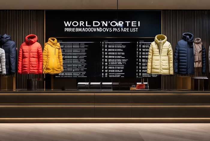 世界十大顶级羽绒服品牌价格 世界十大顶级羽绒服品牌价格表