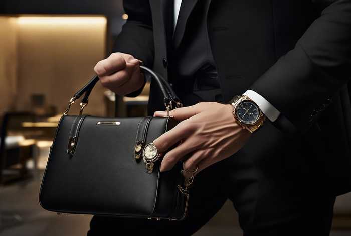 手拿奢侈品头像；手拿奢侈品头像男