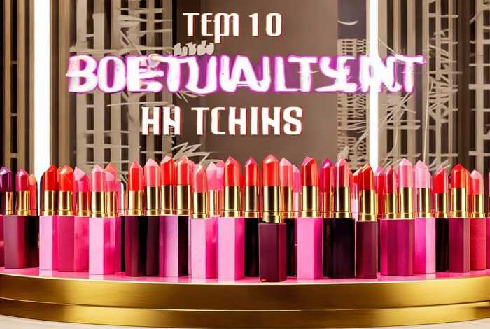 中国口红十大名牌、中国口红十大名牌排名