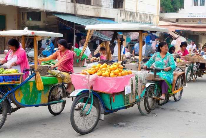 适合女人9个小生意；适合女人9个小生意骑着三轮车卖