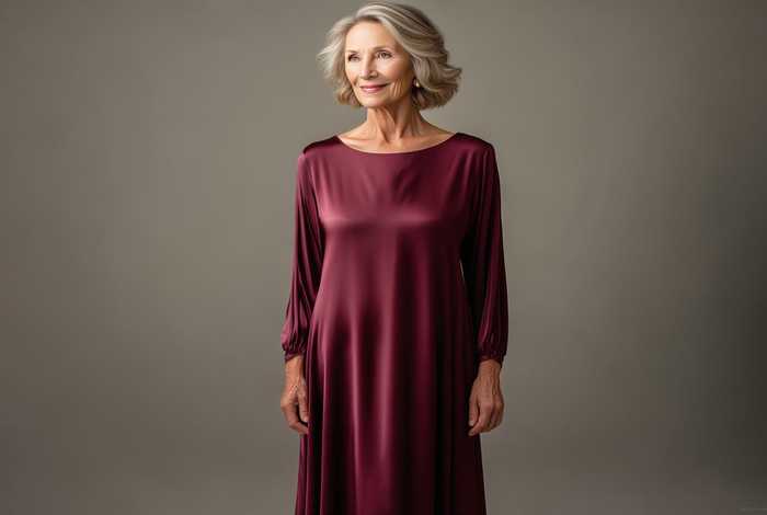 中年女士长款短袖桑蚕丝正品连衣裙清仓，中老年桑蚕丝中长款连衣裙