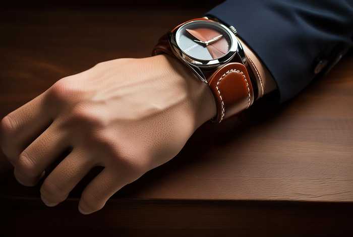 手表皮带男士真皮；手表皮带男士真皮图片