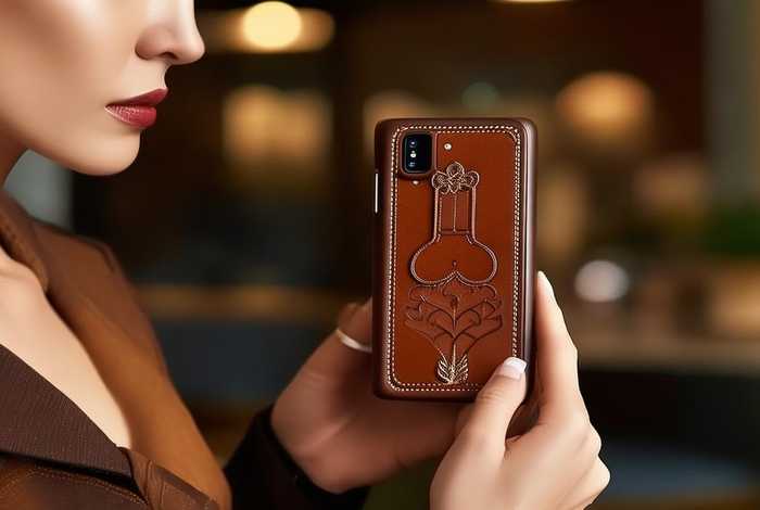 手机皮包女士、女士真皮手机包