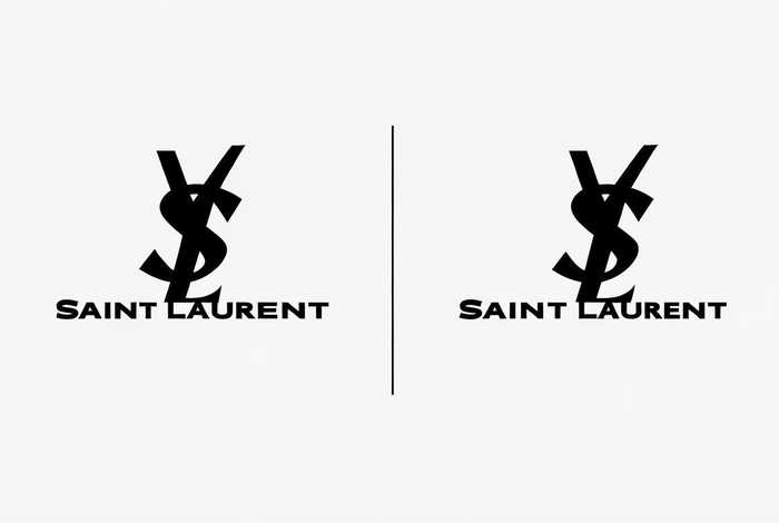 圣罗兰标志真假对比 圣罗兰标志真假对比图