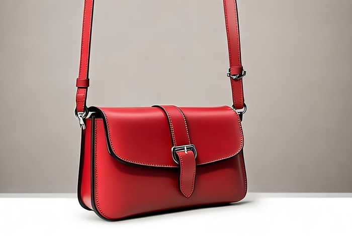 真皮小包女斜挎包红，真皮斜挎包女牛皮小包