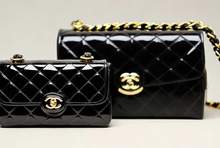 香奈儿19小号和中号对比，香奈儿19中号和小号上身图