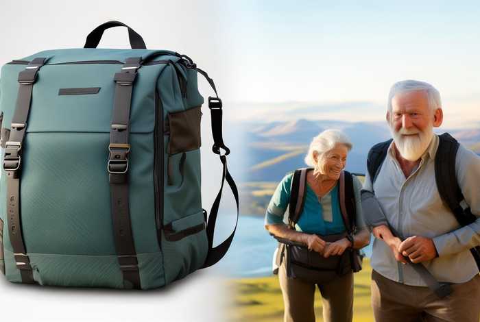 适合旅行的中老年大容量双肩包；适合中老年人双肩包