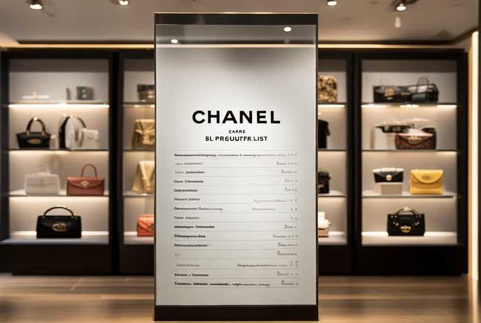 香奈儿旗舰店价目表，香奈儿旗舰店价目表图片