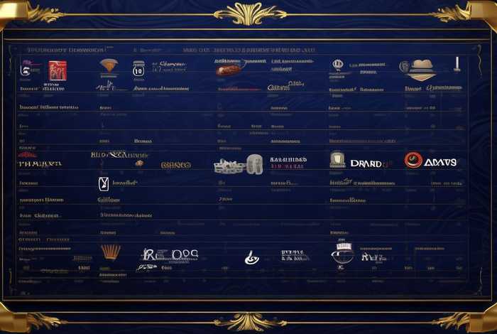 奢侈品品牌大全排名图；奢侈品品牌大全排名图片及价格