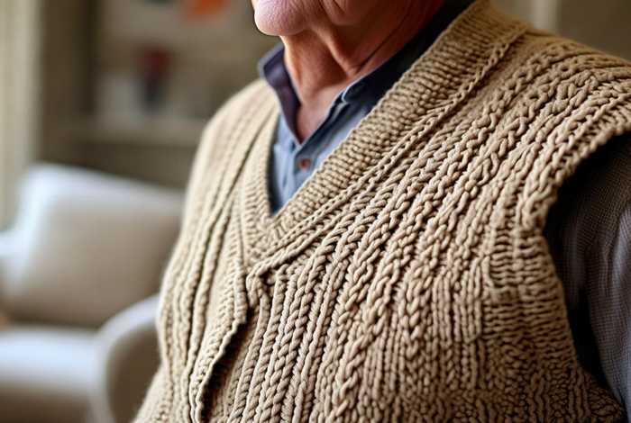 中老年男士背心；中老年男士背心编织花样