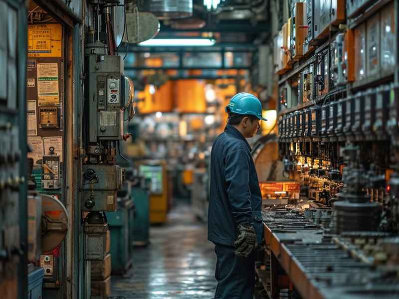 the factory，The factory worker