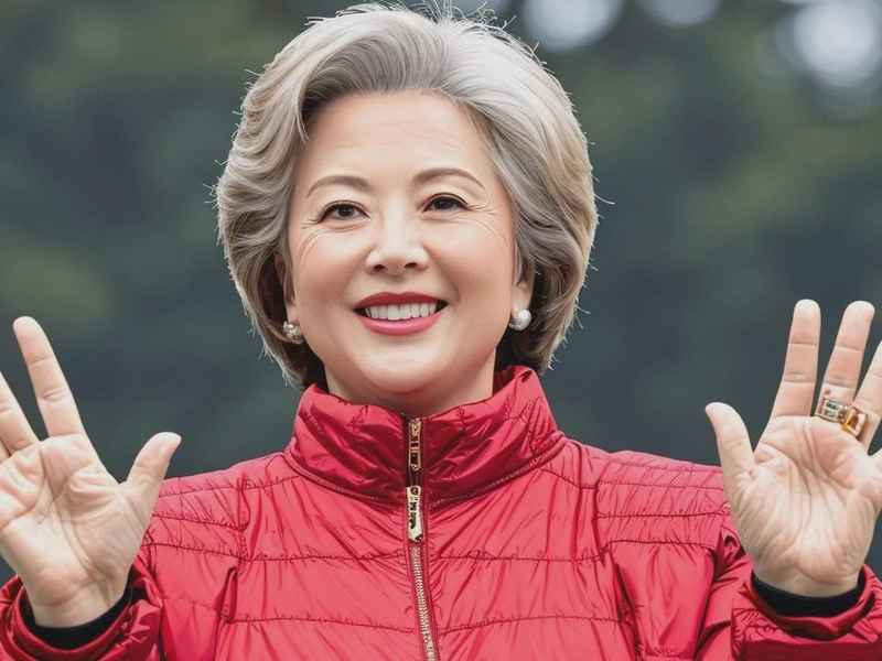 中老年人女式立领轻薄棉服 中老年女式短薄棉上衣