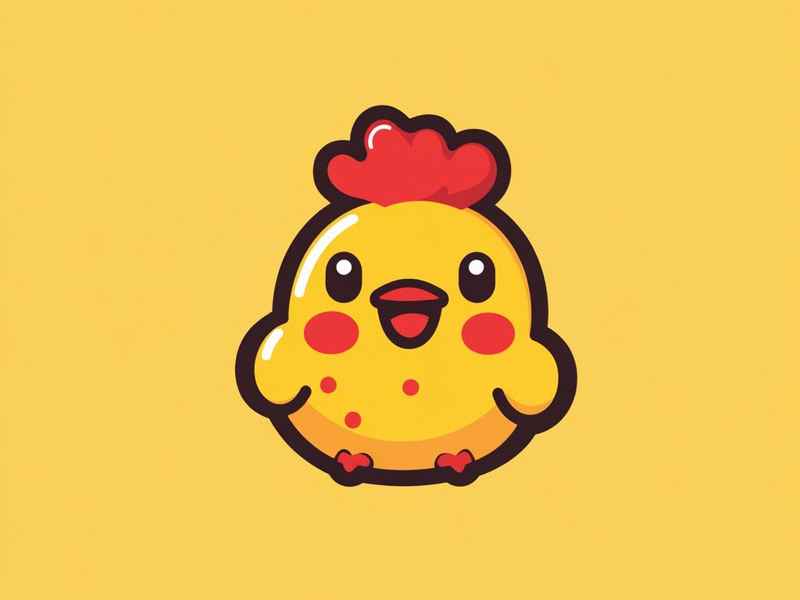小鸡商标图案，适用于商标的小鸡图案