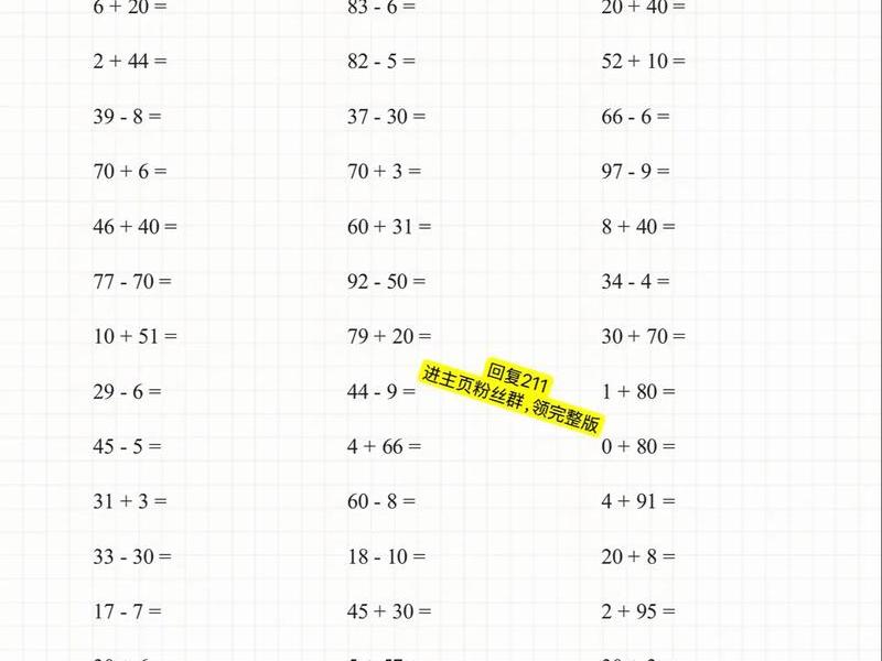 150以内的加减法试卷,15以内的加减法题目100道免费打印 150以内的加减法试卷,15以内的加减法题目100道免费打印